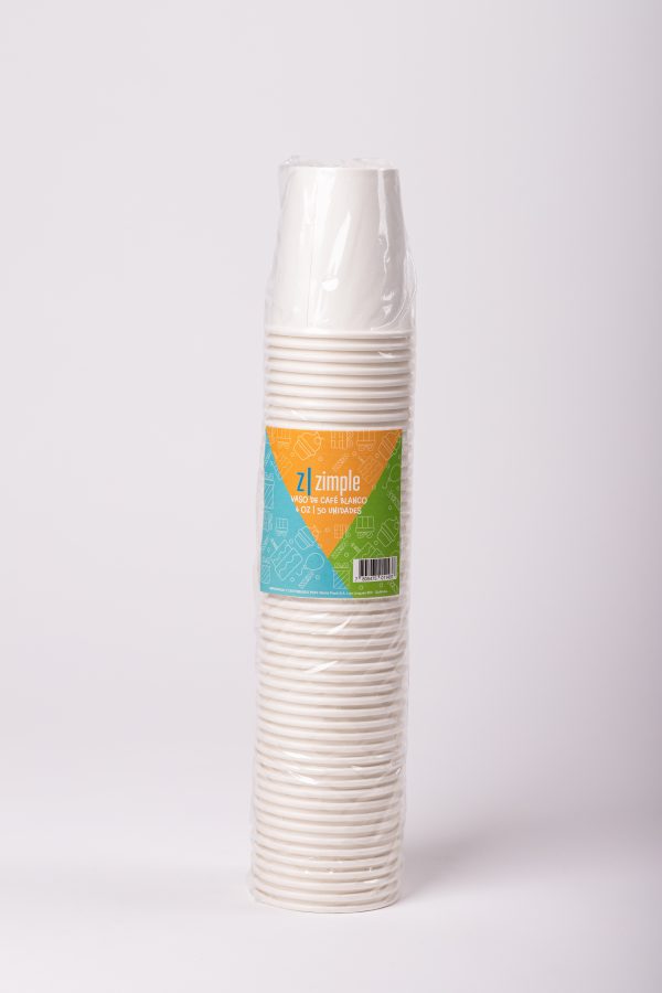 Vaso de café blanco 6OZ