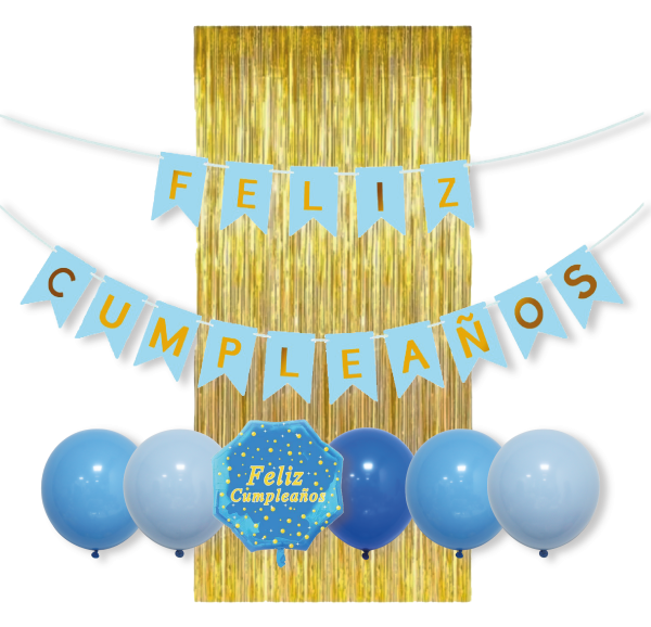 PACK FOIL + LATEX+ CORTINA+BANNER - Imagen 2